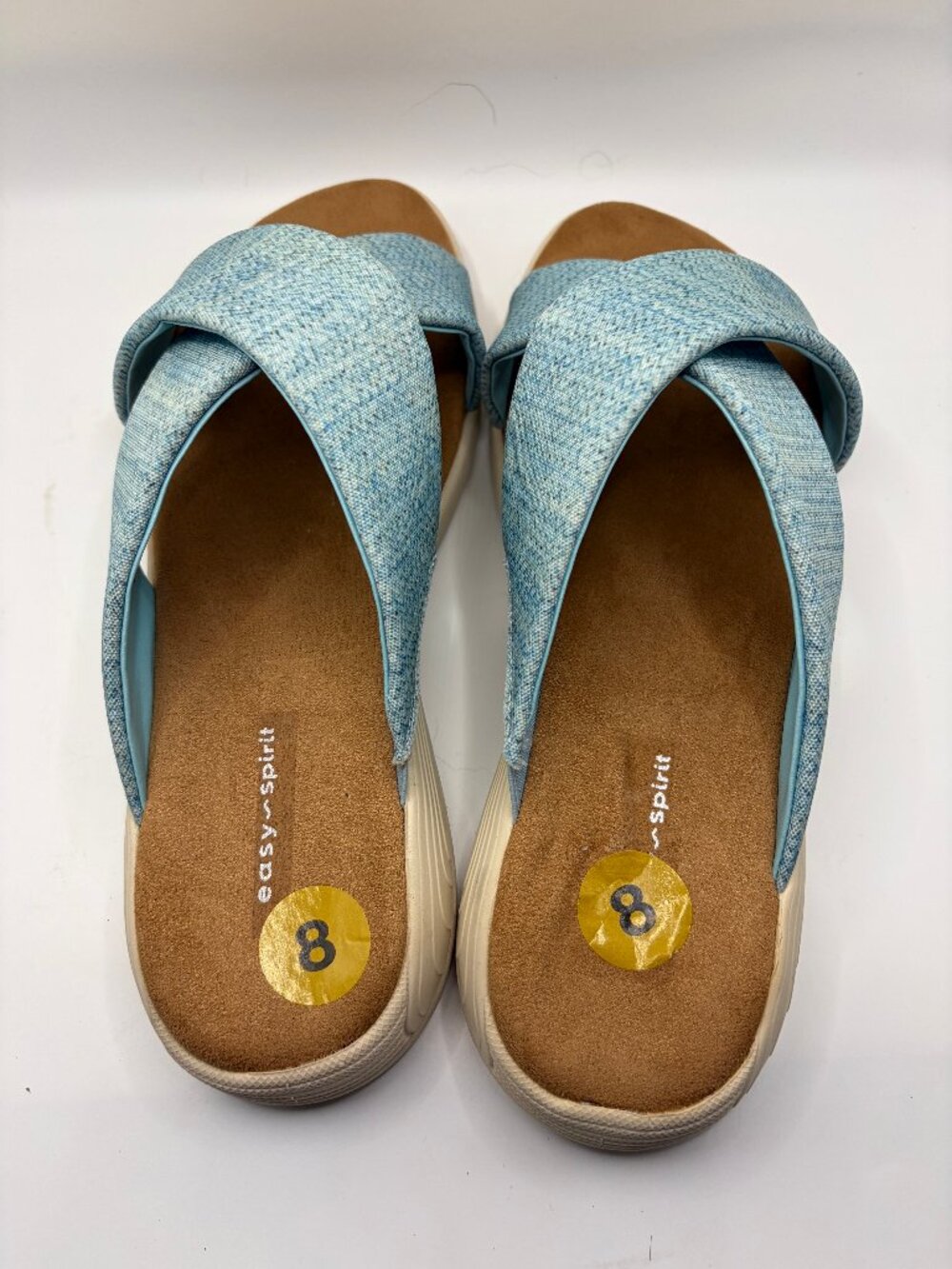 Easy Spirit Light Blue Slide Sandals Women’s Size 8